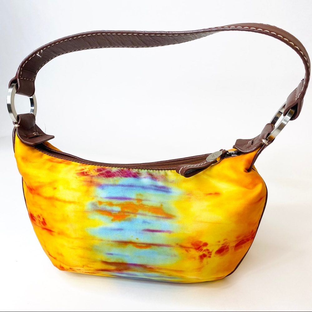 Donald J Pliner Mini Watercolor Hobo Bag flawed - Picture 2 of 16